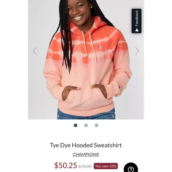 CHAMPION NEW tie dye sweatshirt - Picture 4 of 4